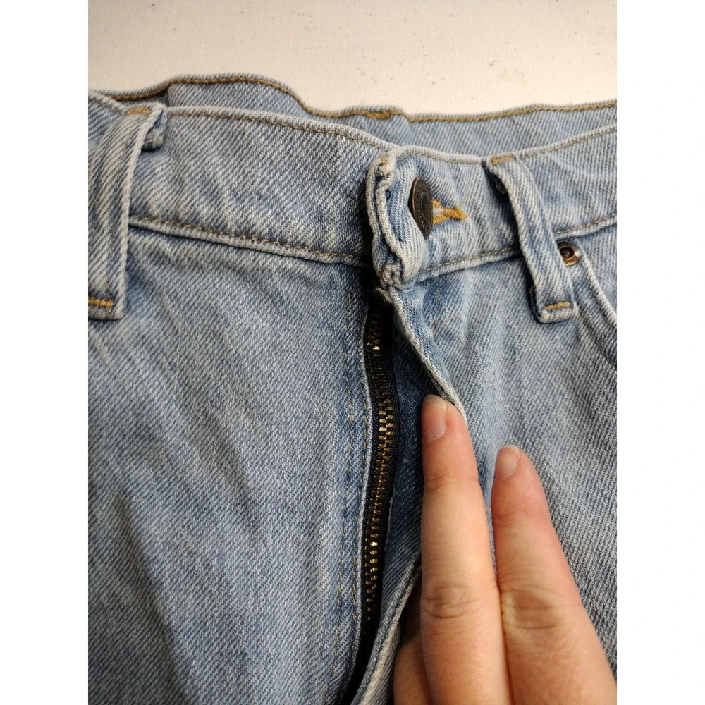 Wrangler Womens Light Wash Denim Cutoff Shorts Size 30 Distressed Frayed‎ Hem